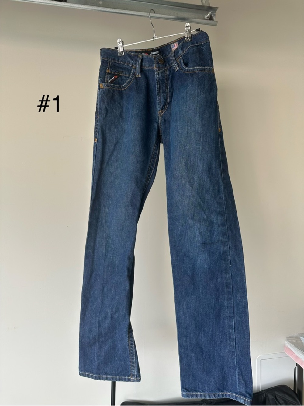 Ariat Men's Dark Blue Bootcut Jeans - FR